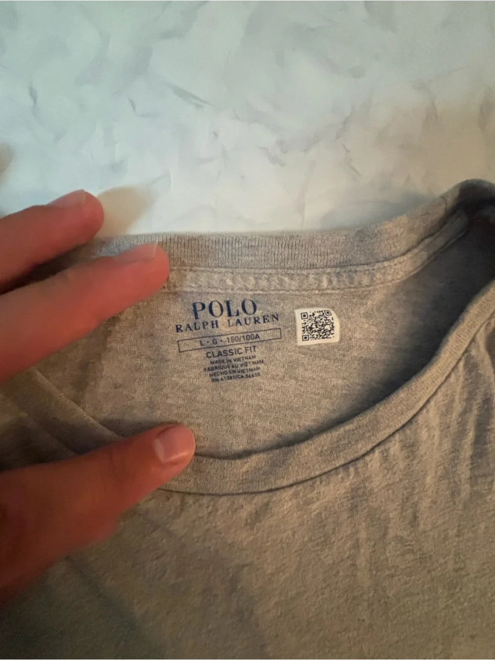 Polo Ralph Lauren Men's Large Gray Classic Fit Short Sleeve Crewneck T-Shirt L